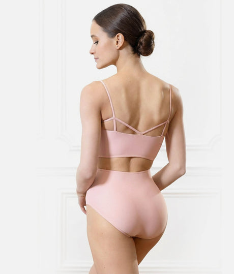 Professional High-Waist Cutout Leotard with Strappy Back - LS49