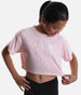 Girls dance Crop Top, Ballerina Print - 1563