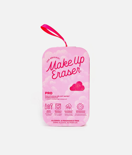 MakeUp Eraser Original Pink PRO full-size reusable makeup-removal cloth in bright pink.