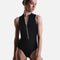 Mara Dancewear Luxury High Neck Ballet Leotard with Open Back - AURA BLACK