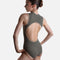 DEEP GREEN High Neck Ballet Leotard, Professional Balletwear - AURA