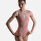 Soft Touch Ballet Leotard with V Neck and Open Back - BRISA CORAL