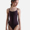 MARISA Leotard, Sleek EGGPLANT Camisole with Velvet Finish