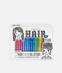 Shimmery, Washable & Non-Toxic Hair Colour for Tweens - 8 METALLIC GEL STICKS