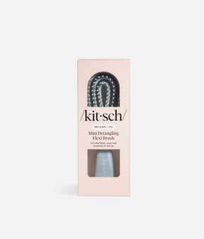 Haze Blue Detangling Flexi Brush Mini – Soft, Flexible Bristles