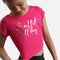 Girls Cropped Dance Top, Ballet Print - 745