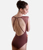 Elegant Open Back Ballet Leotard with Lace Detail - MOLLIE