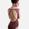 Elegant Open Back Ballet Leotard with Lace Detail - MOLLIE