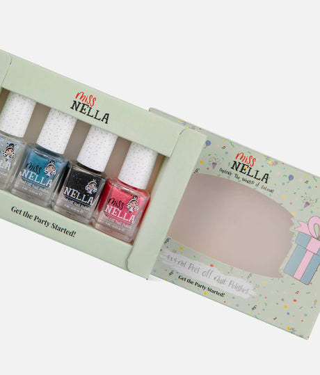 Party Collection Nail Polish Set for Kids, Peel-Off, Non-Toxic, Water-Based