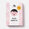 No Nasties Nala Pink makeup palette showing eyeshadows, peach blush, Strawberry Cupcake lip gloss and applicators
