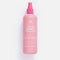 A pink spray bottle of Knot Chance Strawberry Hair Detangler on a clean white background.