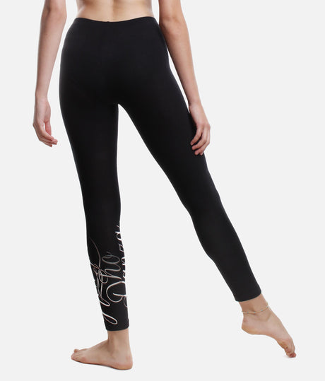 Silver Logo Leggings - 0090