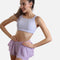 ON THE RUN Ruffle Shorts - Lilac Magic