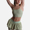 ON THE RUN SHORT in Pistachio - V-Waist Running Shorts