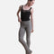Elena Cable Knit Flared Warm-Up Pants • Grey Marle - P80010