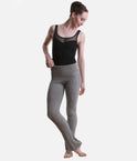Elena Cable Knit Flared Warm-Up Pants • Grey Marle - P80010