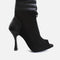 Elegant Peep-Toe Dance Heels with Adjustable Laces, 80mm Flare Heel - TATIANA