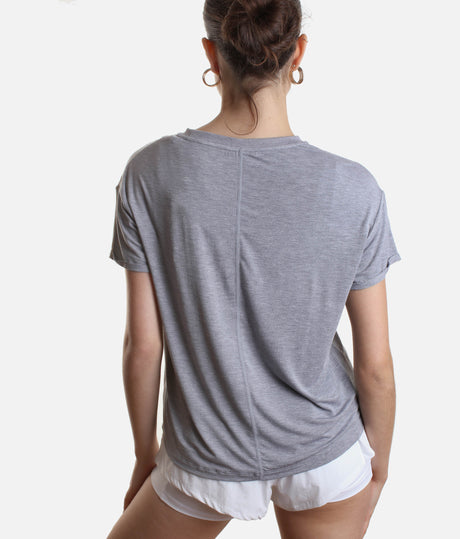 The Perfect Tee in Cool Grey - Lightweight, Stylish, and Ready to Go