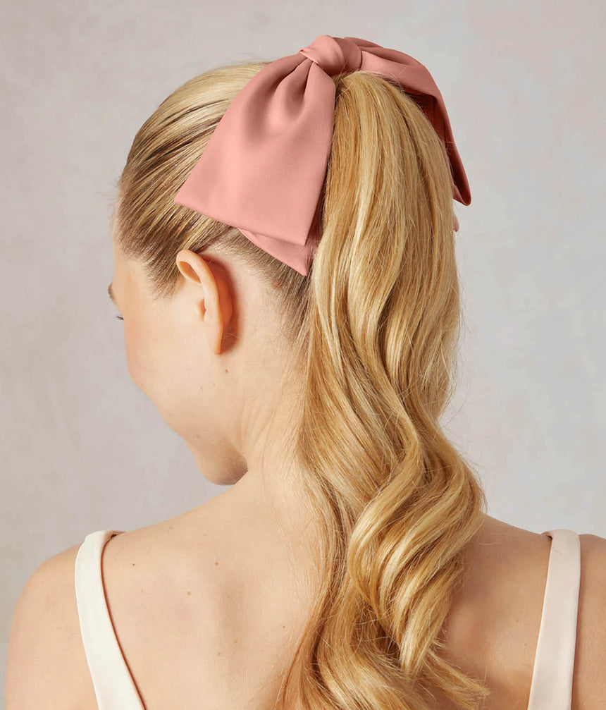 Recycled Fabric Oversized Bow Hair Clip – Elegant & Eco-Friendly