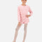 Girls Velvet Crew Neck Jumper, Soft Ballet Warm-Up Top - CZ30016