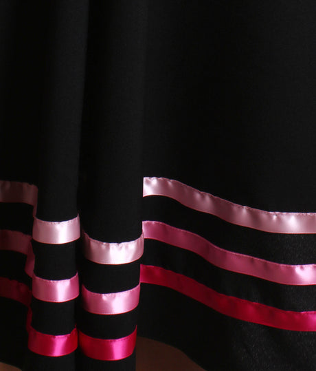 Girls Character Dance Skirt - RAD & ISTD Approved with 3 Ribbon Stripes