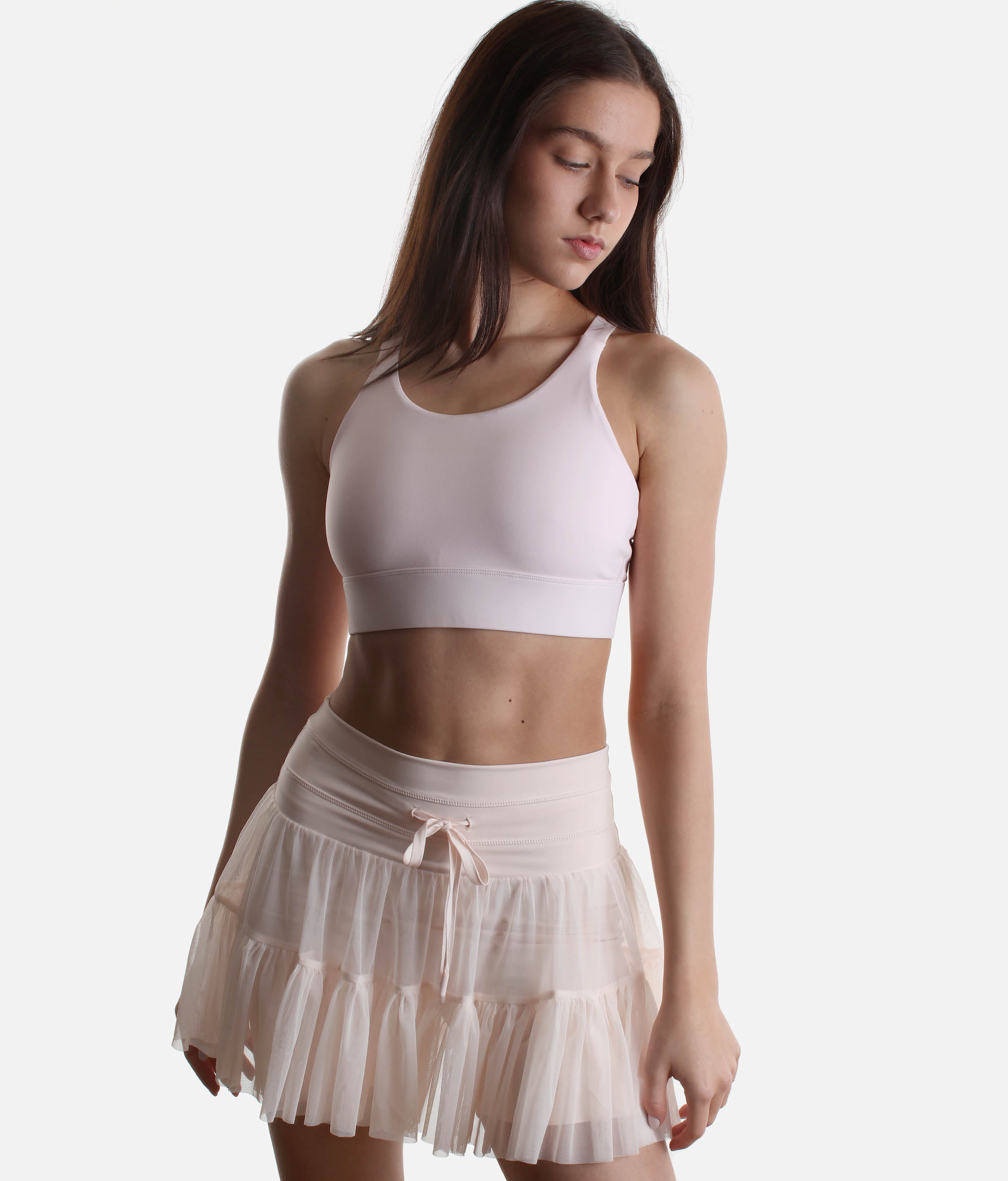 Pirouette Skort – High-Waisted Tutu Pink Skort with Pockets