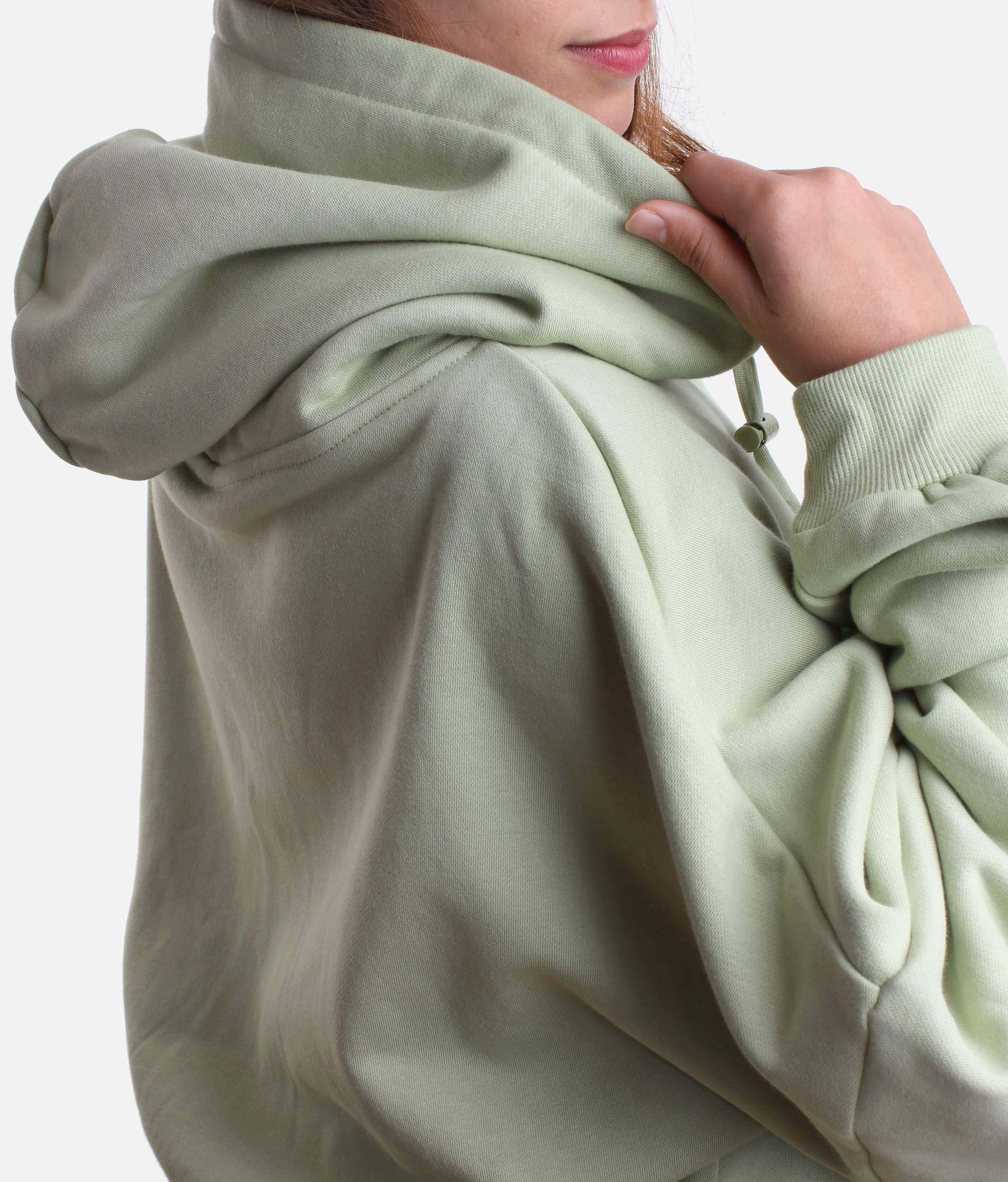 ZIP CLOUD HOODIE in Pistachio – Cozy Up in Fresh Pastel Style