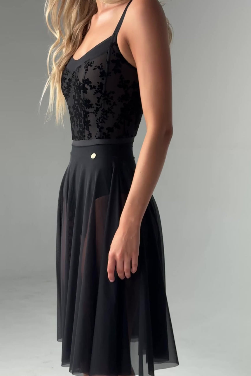 Julieta Full-Circle Mesh Ballet Rehearsal Skirt