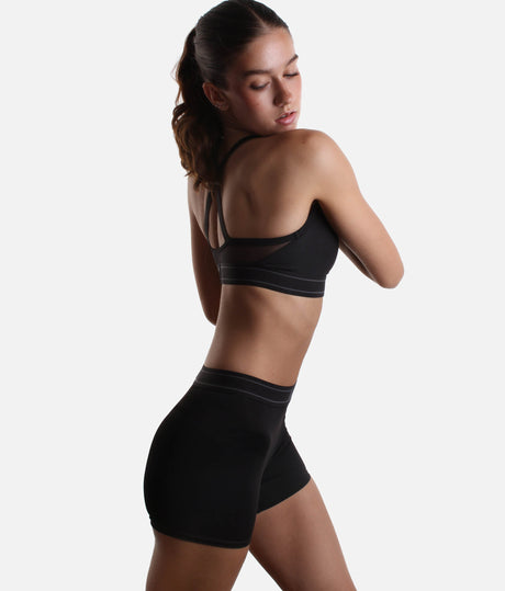 Kisha Logo Dance Shorts, Sporty, Seamless & Flexible - R90002