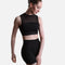 Elizabeth High-Waisted Rib Dance Shorts – Black - R90013