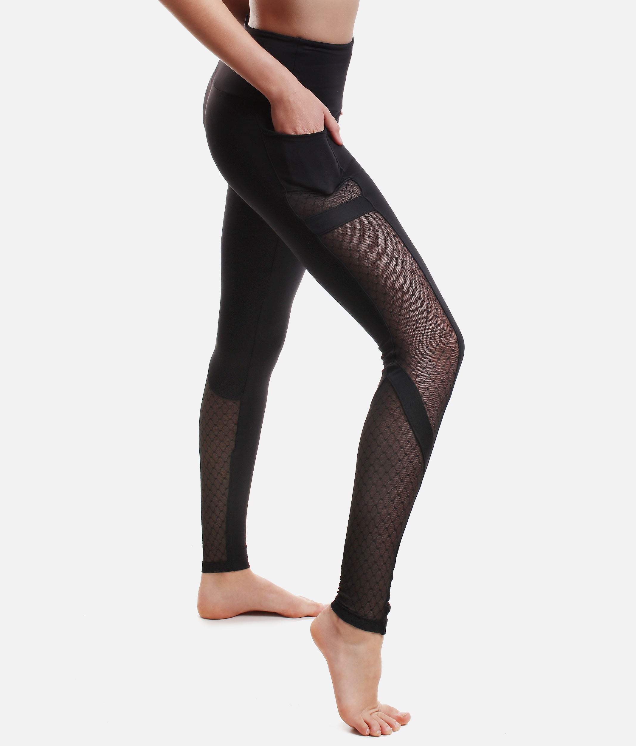 Mesh Inserts Leggings - RDE 1893