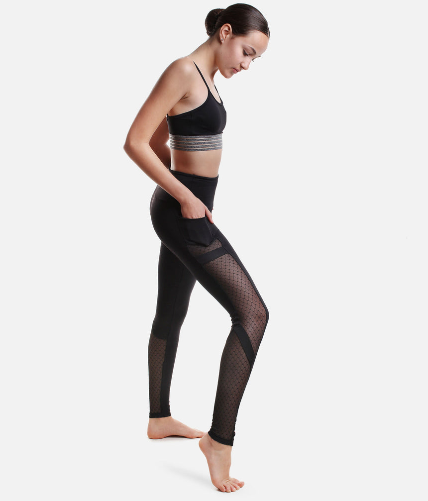 Mesh Inserts Leggings - RDE 1893