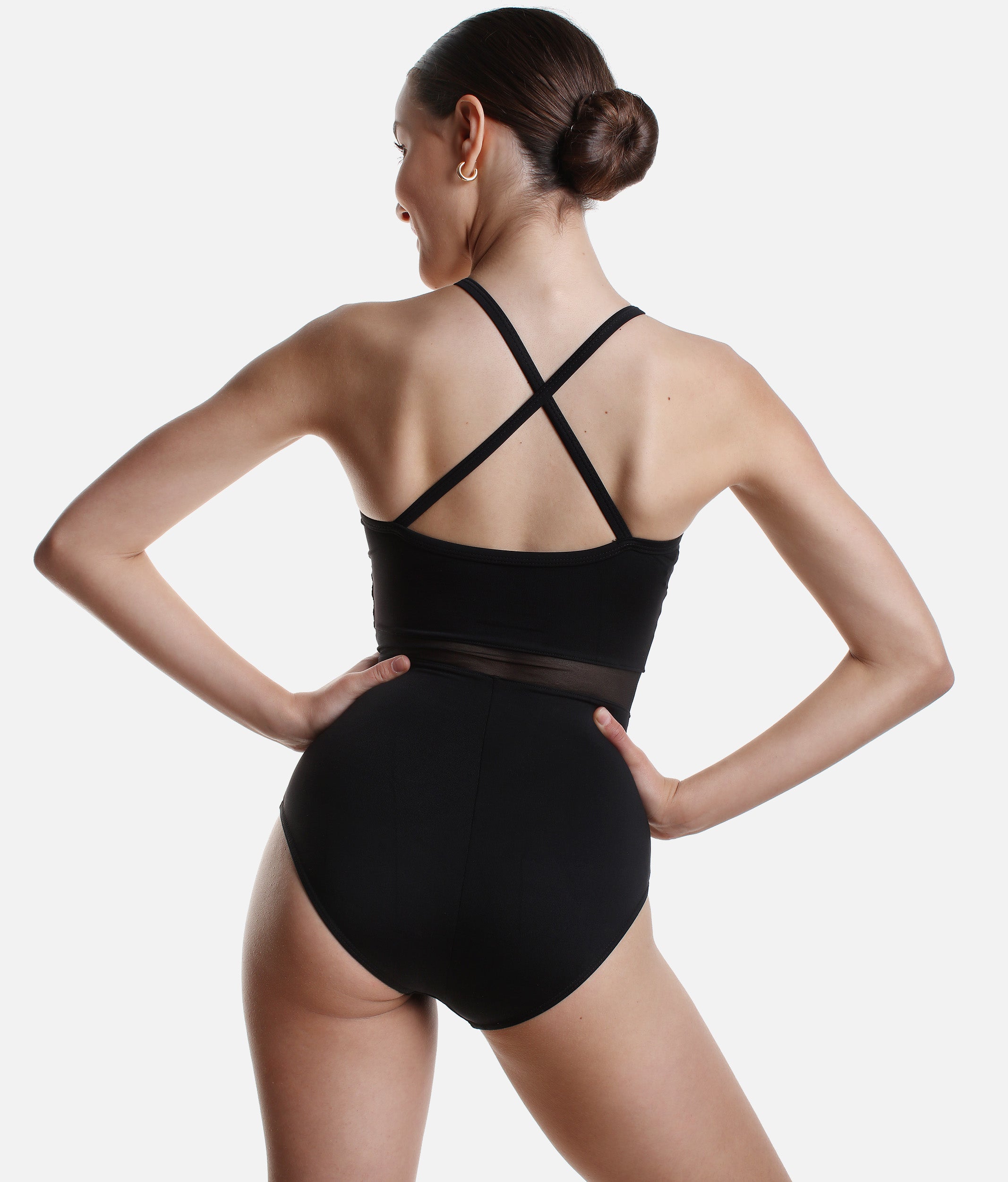 Leotard With Web Mesh Overlay - RDE 1909