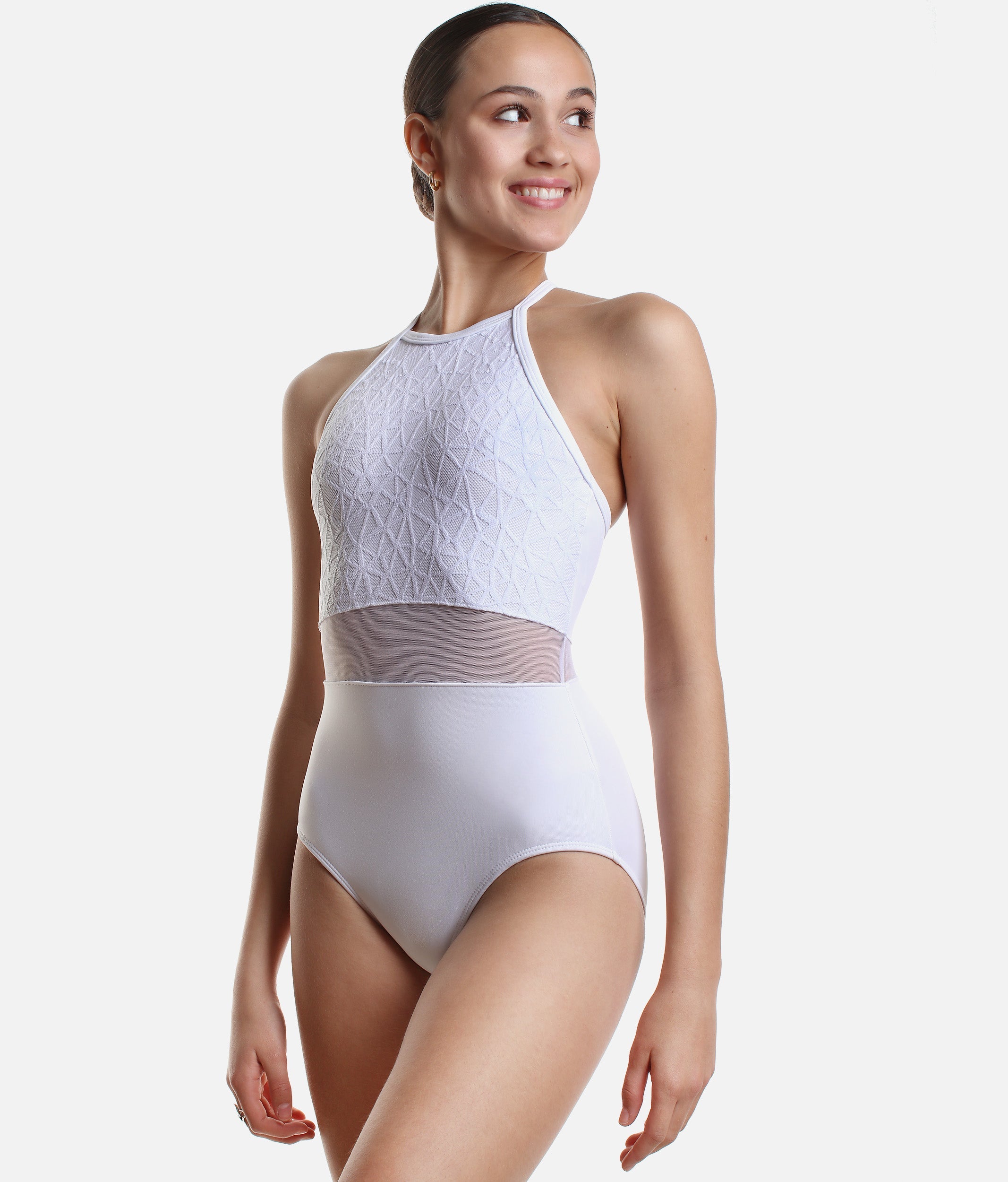 Camisole Dance Leotard, Mesh Overlay - RDE 1909