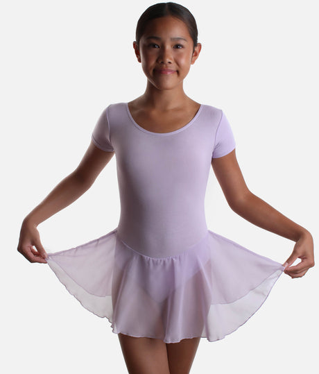 Girls Ballet Skirted Leotard with Cap Sleeves, RAD Exam Approved - REBECCA / FREYA