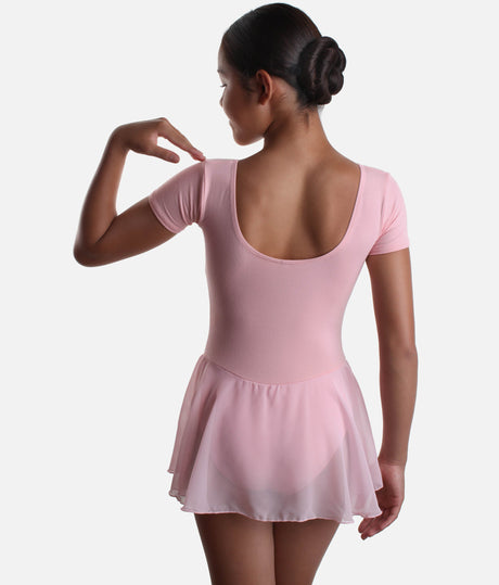 Girls Ballet Skirted Leotard with Cap Sleeves, RAD Exam Approved - REBECCA / FREYA
