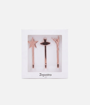 Ballerina Hair Grips Set • Ballet Bun Clips for Flyaways - A0126