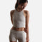 High-Rise Yoga Mini Biker, Buttery Soft with Breathable Knit - RIB 4" SHORTS