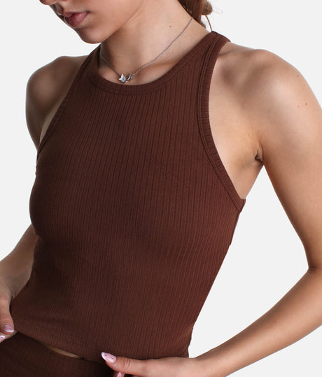 Premium Ribbed Yoga Top, Ultra-Soft with Breathable Stretch - RIB TANK