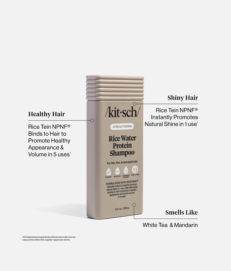 Strengthening Rice Water Shampoo, Clean, Strong, Healthy-Looking Hair