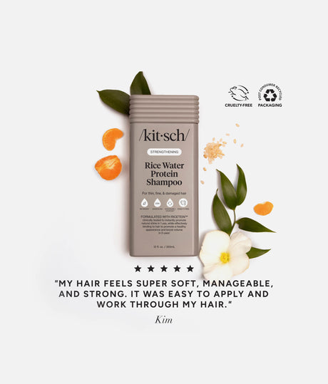 Strengthening Rice Water Shampoo, Clean, Strong, Healthy-Looking Hair