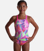 Girls Sporty High Neckline Gymnastics Leotard - TOUCH OF RIO