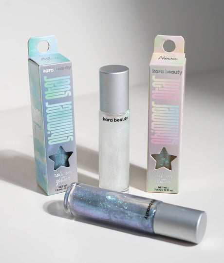 SHIMMER STAR ROLL-ON GLITTER, Hydrating Face & Body Glow - ASTRA
