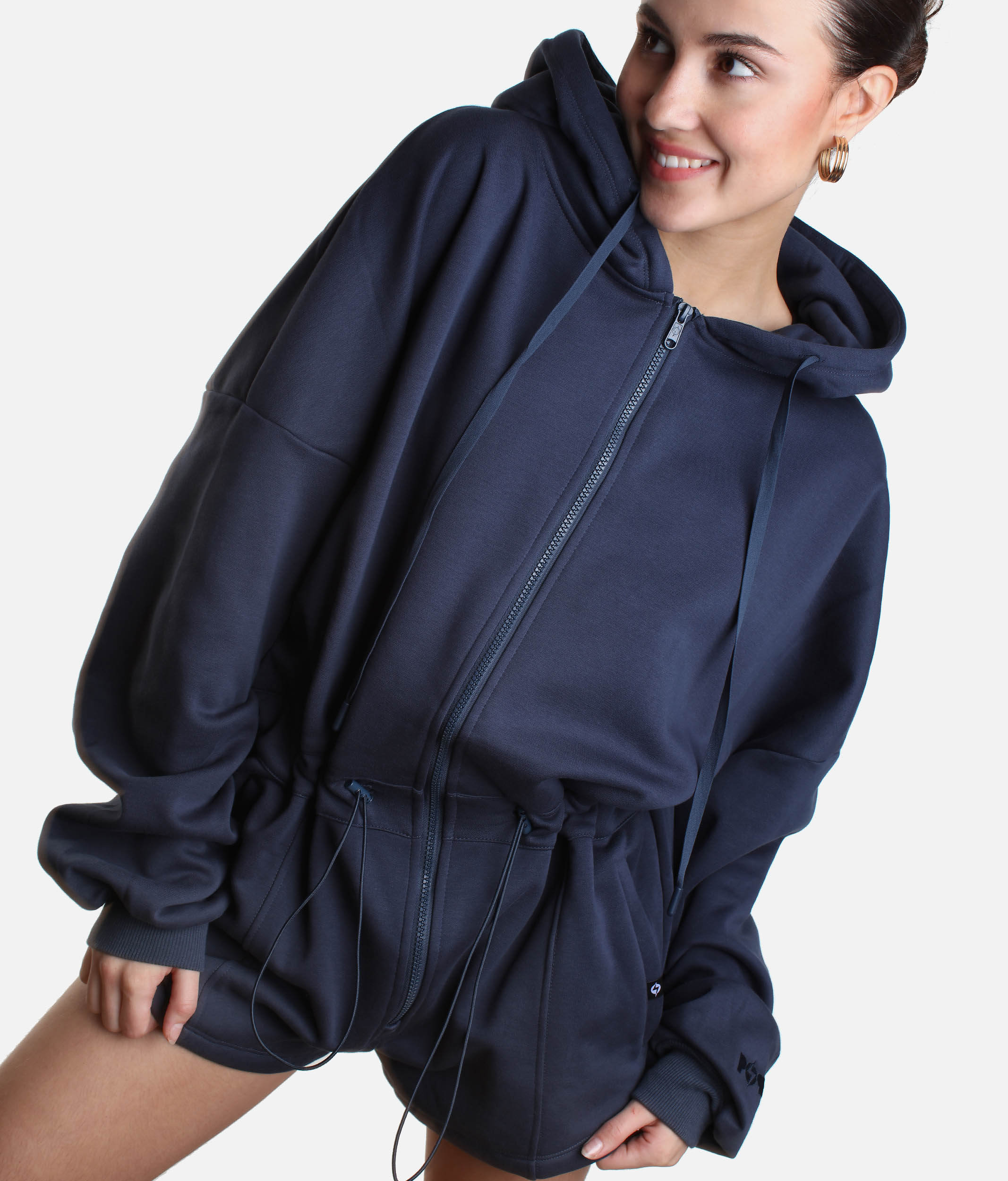 Essential Blue CLOUD ROMPER with Pockets & Hood