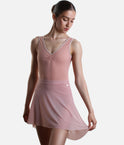 Lightweight Mesh Ballet Skirt, Pull-On High-Low Design - NUBE