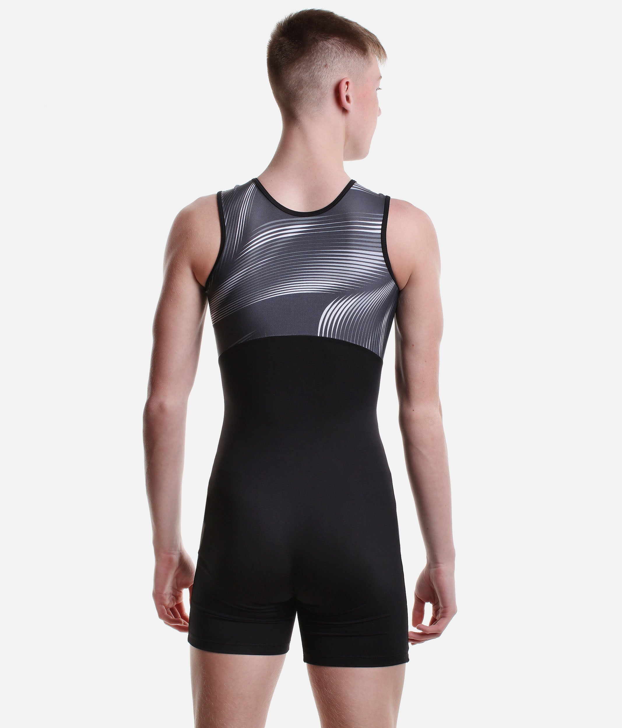 Two-tone Zip-front Unitard - RDE 1933