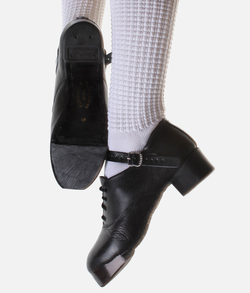 Premium Heavy Irish Dancing Shoes, Flexi GOLD Jig Shoes with Fiberglass Tips