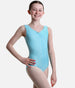 Girls Sleeveless Leotard with Adjustable Ruche - RV2382