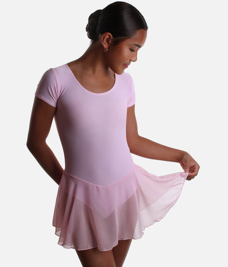 Girls Cap Sleeved Skirted Leotard - RV2383