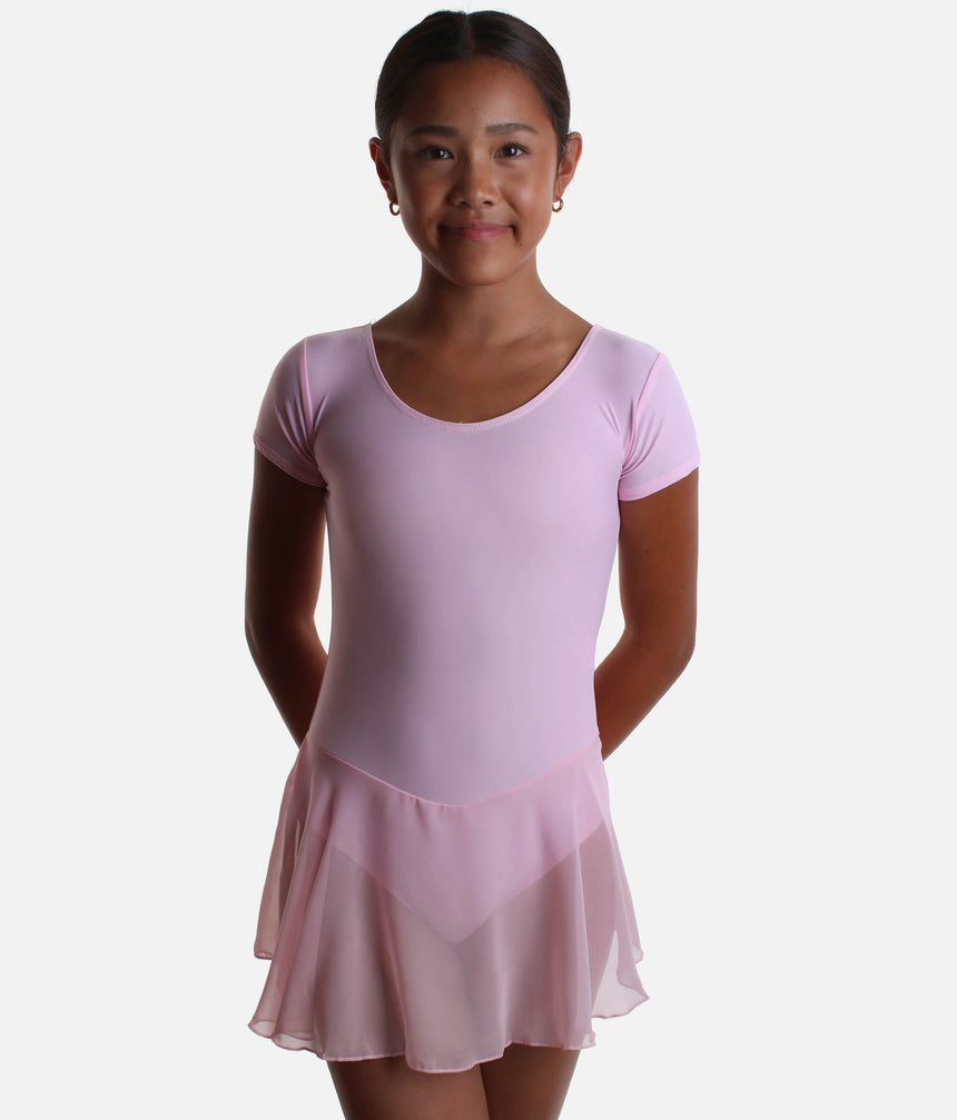 Girls Cap Sleeved Skirted Leotard - RV2383